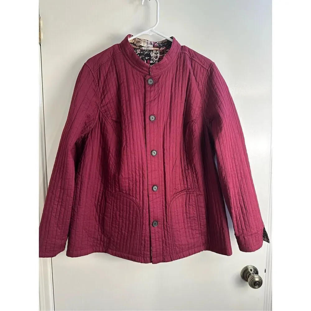 CJ Banks sz 1X reversible quilted jacket